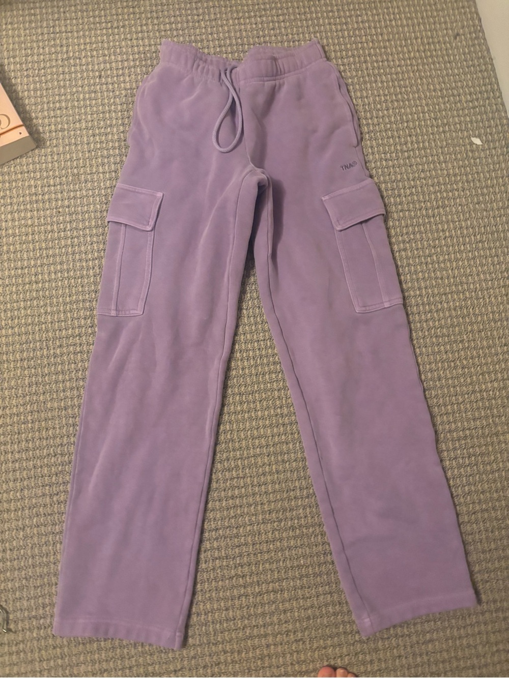 Aritzia Lavender Cargo Sweatpants